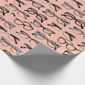 Bleke roze bril, eigeel, eierkleding cadeaupapier (Hoek)