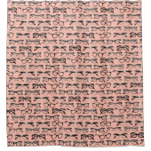 Bleke roze bril, eigeel, eierkleding douchegordijn (Voorkant)