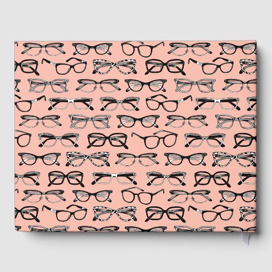 Bleke roze bril, eigeel, eierkleding gastenboek (Achterkant)