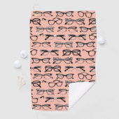 Bleke roze bril, eigeel, eierkleding golfhanddoek (Insitu)