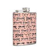 Bleke roze bril, eigeel, eierkleding heupfles (Rechts)