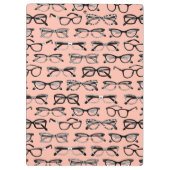 Bleke roze bril, eigeel, eierkleding klembord (Achterkant)