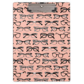 Bleke roze bril, eigeel, eierkleding klembord (Voorkant)