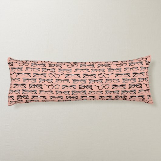 Bleke roze bril, eigeel, eierkleding lichaamskussen (Achterkant)