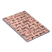 Bleke roze bril, eigeel, eierkleding notitieboek (Rechterzijde)