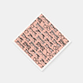 Bleke roze bril, eigeel, eierkleding servet (Hoek)