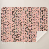 Bleke roze bril, eigeel, eierkleding sherpa deken (Voorkant (horizontaal))