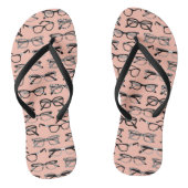 Bleke roze bril, eigeel, eierkleding teenslippers (Voetbed)