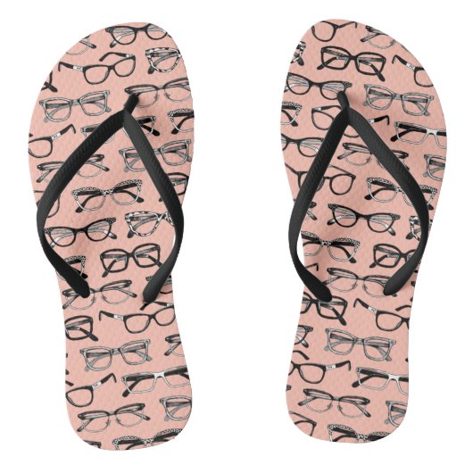 Bleke roze bril, eigeel, eierkleding teenslippers (Voetbed)