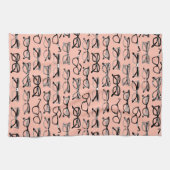 Bleke roze bril, eigeel, eierkleding theedoek (Horizontaal)