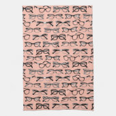 Bleke roze bril, eigeel, eierkleding theedoek (Verticaal)