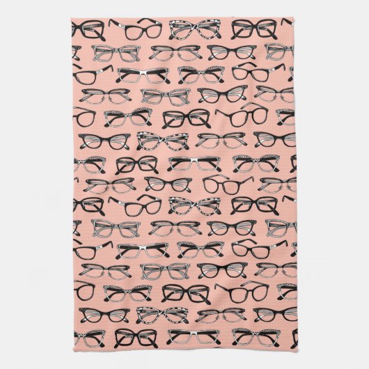 Bleke roze bril, eigeel, eierkleding theedoek (Verticaal)