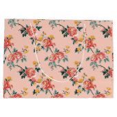 Bleke Roze Chinoiserie Floral Groot Cadeauzakje (Achterkant)