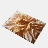 Bleke roze dahlia deurmat (Schuin)