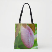 Bleke roze dame Slipper Orchid Sluiten Tote Bag (Voorkant)