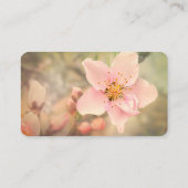 bleke roze droomfotografie visitekaartje (Achterkant)