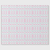 Bleke roze en blauwe Stippen Patroon Verpakkingspa Cadeaupapier (Vlak)