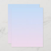 Bleke Roze en Blauwe Verloopachtergrond (Voorkant / Achterkant)