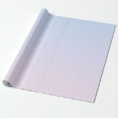 Bleke Roze en Blauwe Verloopachtergrond Cadeaupapier (Uitgerold)