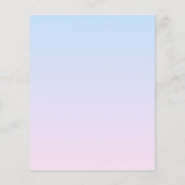 Bleke Roze en Blauwe Verloopachtergrond Flyer (Achterkant)