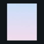 Bleke Roze en Blauwe Verloopachtergrond Flyer<br><div class="desc">Bleke roze en blauwe verloopkleuren.</div>