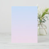 Bleke Roze en Blauwe Verloopachtergrond Kaart (Staand voorkant)