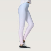 Bleke Roze en Blauwe Verloopachtergrond Leggings (Rechts)