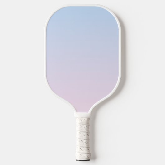 Bleke Roze en Blauwe Verloopachtergrond Pickleball Paddle (Voorkant)