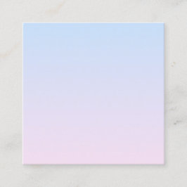 Bleke Roze en Blauwe Verloopachtergrond Vierkante Visitekaartje