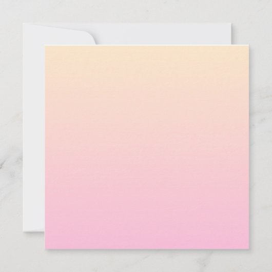 Bleke roze en gele gradiëntachtergrond (Achterkant)