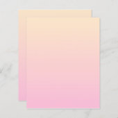 Bleke roze en gele gradiëntachtergrond (Voorkant / Achterkant)