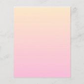 Bleke roze en gele gradiëntachtergrond (Achterkant)