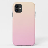 Bleke roze en gele gradiëntachtergrond Case-Mate iPhone case (Achterkant)