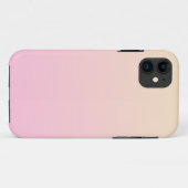 Bleke roze en gele gradiëntachtergrond Case-Mate iPhone case (Achterkant (horizontaal))