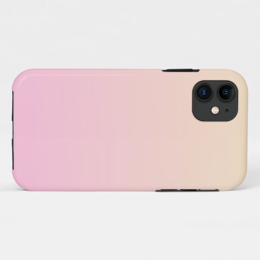 Bleke roze en gele gradiëntachtergrond Case-Mate iPhone case (Achterkant (horizontaal))