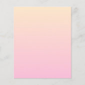Bleke roze en gele gradiëntachtergrond flyer (Voorkant)