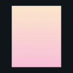 Bleke roze en gele gradiëntachtergrond flyer<br><div class="desc">Bleek roze en geel verloop.</div>