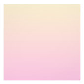 Bleke roze en gele gradiëntachtergrond foto afdruk (Voorkant)