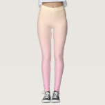 Bleke roze en gele gradiëntachtergrond leggings<br><div class="desc">Bleek roze en geel verloop.</div>