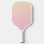 Bleke roze en gele gradiëntachtergrond pickleball paddle (Achterkant)