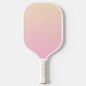 Bleke roze en gele gradiëntachtergrond pickleball paddle (Voorkant)