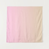 Bleke roze en gele gradiëntachtergrond wandkleed (Voorkant (horizontaal))