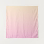 Bleke roze en gele gradiëntachtergrond wandkleed (Voorkant)