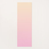 Bleke roze en gele gradiëntachtergrond yogamat (Achterkant)