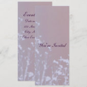 Bleke roze en Paarse Kaart (Voorkant / Achterkant)