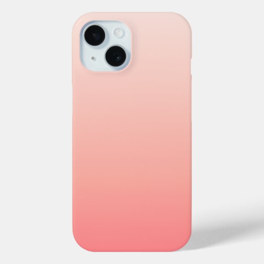Bleke roze en perzik gradiënt Case-Mate iPhone case (Achterkant)