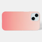 Bleke roze en perzik gradiënt Case-Mate iPhone case (Achterkant (horizontaal))