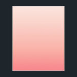 Bleke roze en perzik gradiënt flyer<br><div class="desc">Bleke roze en perzik gradiënt kleuren.</div>