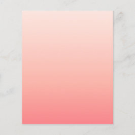 Bleke roze en perzik gradiënt flyer