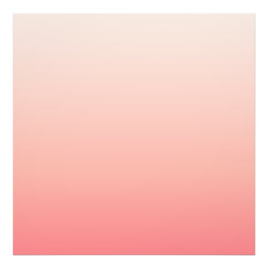Bleke roze en perzik gradiënt foto afdruk (Voorkant)